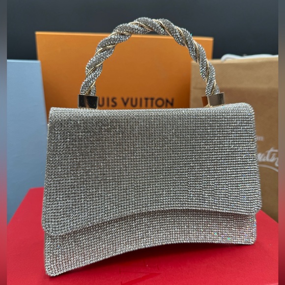 Rhinestone mini handheld and crossbody handbag - Picture 3 of 16